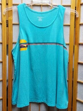 🍔 Xhilaration Cheeseburger Retro Stripe Tank Juniors XL Womens L